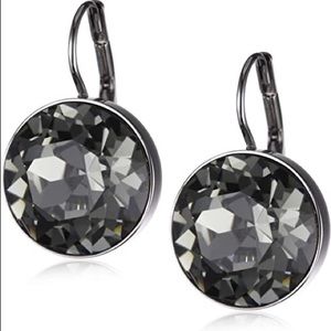 Swarovski Bella Crystal Drop Earrings CHARCOAL